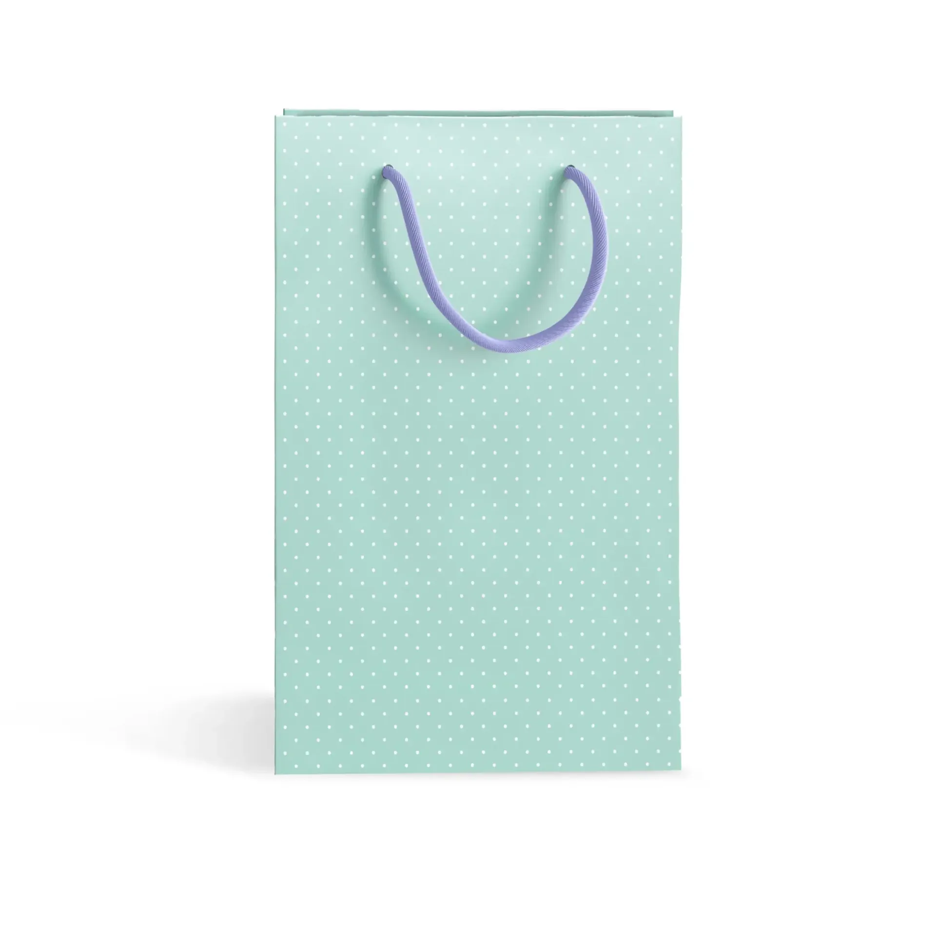 [14973] Gift bag Size 45x67cm Blue polka dot