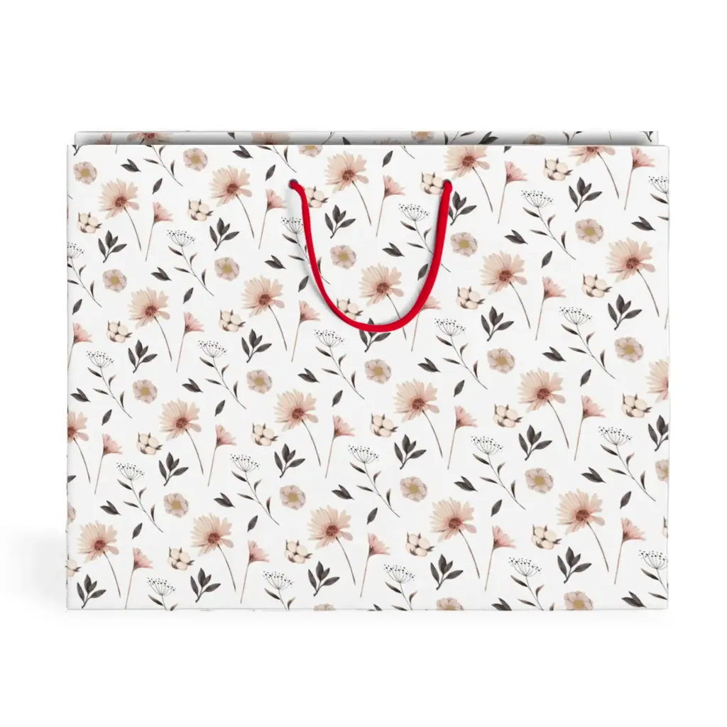 [14980] Gift bag Size 67x49cm Pink floral