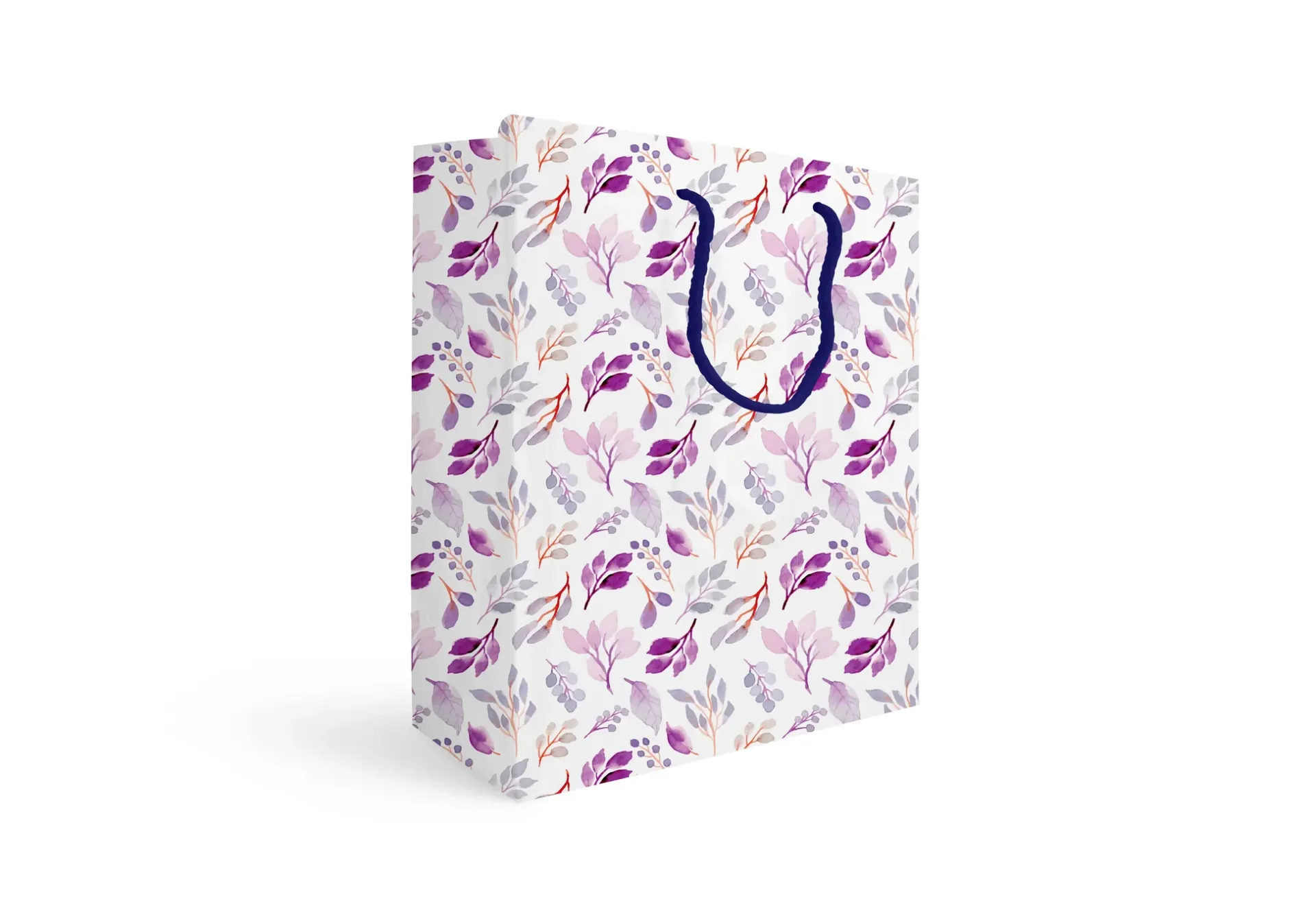 [15008] Gift bag Size 33x37cm Purple floral