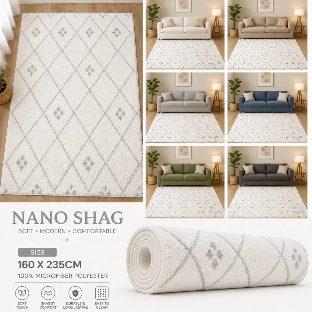 [5603] NANO SHAGE 160X235CM