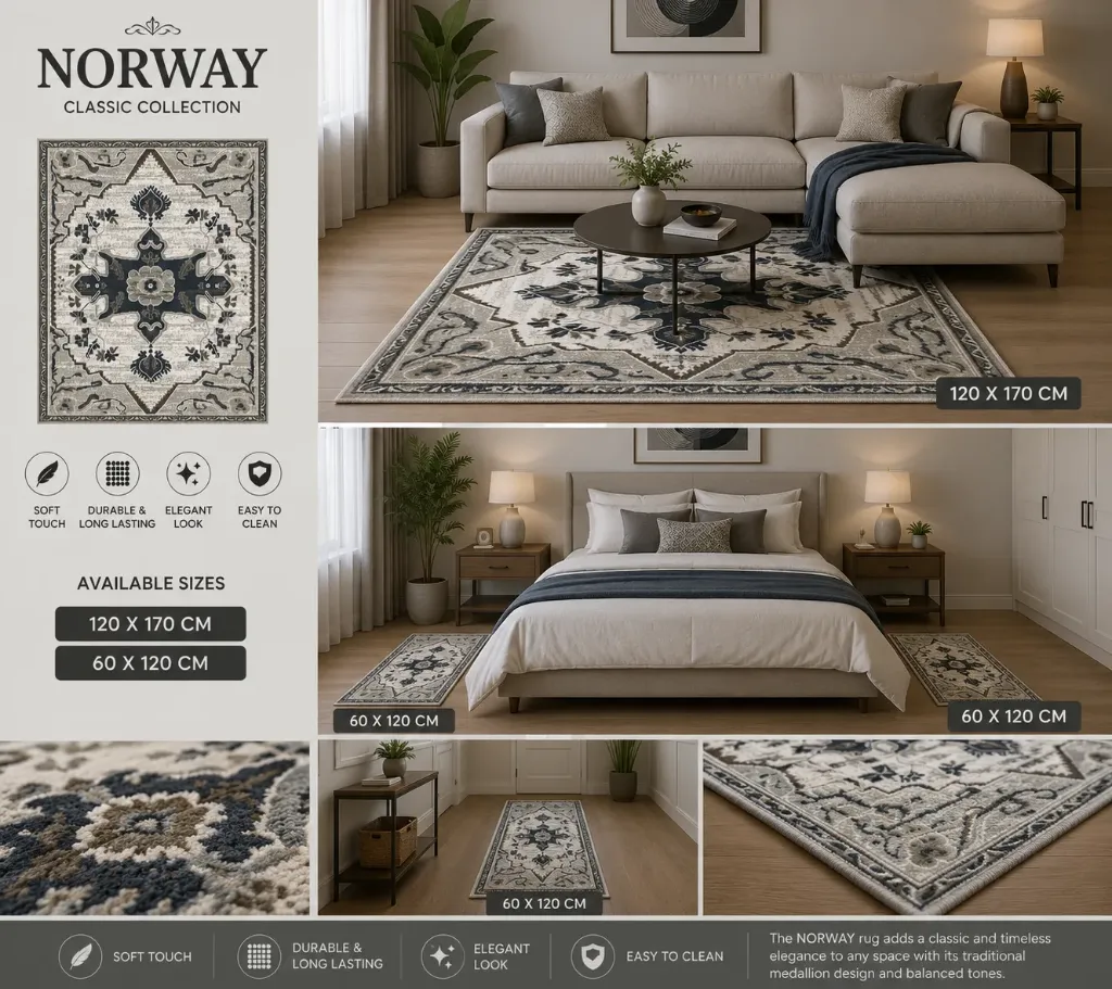 [3203/KS2 W] NORWAY 60X120 CM