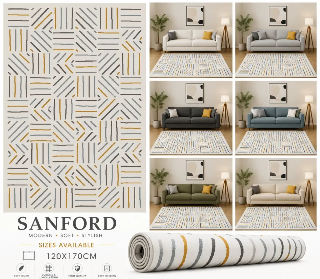 [54188] Sanford Carpet 120x170cm
