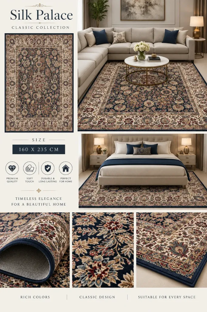 [5434] Silk palace CARPET 160 X 235CM