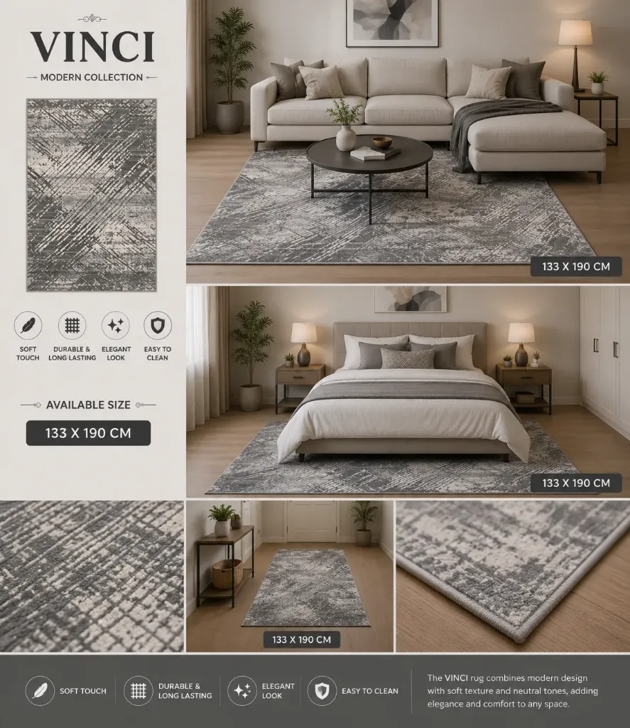 [4/KY7 E] Vinci 133 X 190CM -E