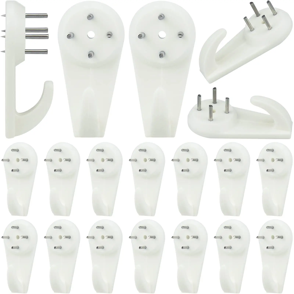 [9521] Nail Hook with small circle head 1 1/2 x 3/4 Inch 40  18mm white  25pcs  pack