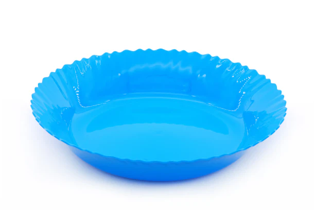 [3651] Curly Plastic Deep Plate   (30 cm)