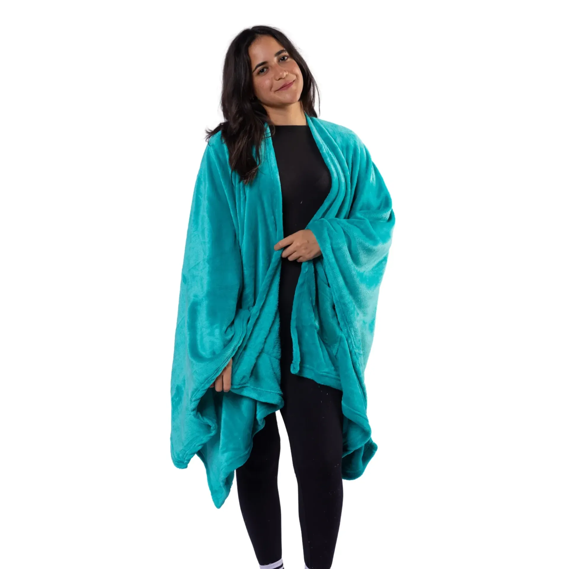 [9617] Throw Blanket with Pockets