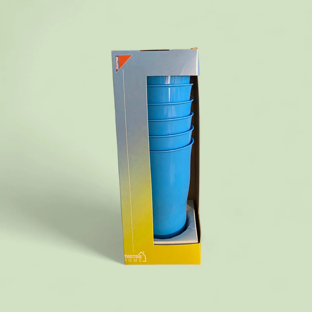 [97615] COLORFUL PLASTIC TUMBLER (6pcs)  650ML