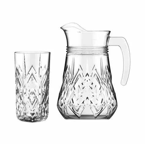[2091] Samantha Set (1*Samantha Jug + 6*Samantha 25 CL) 42/7 CG - Tray giftBox